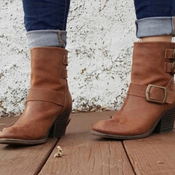 Lucky Brand Shoes - Lucky Brand Brown Tommie Booties